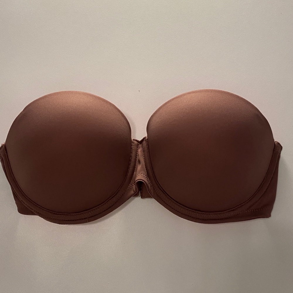PINK VS plum strapless pushup 32c preloved